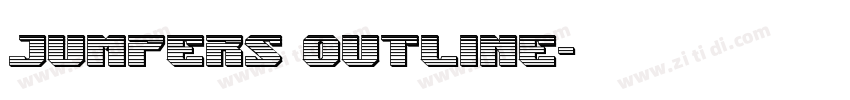 jumpers outline字体转换